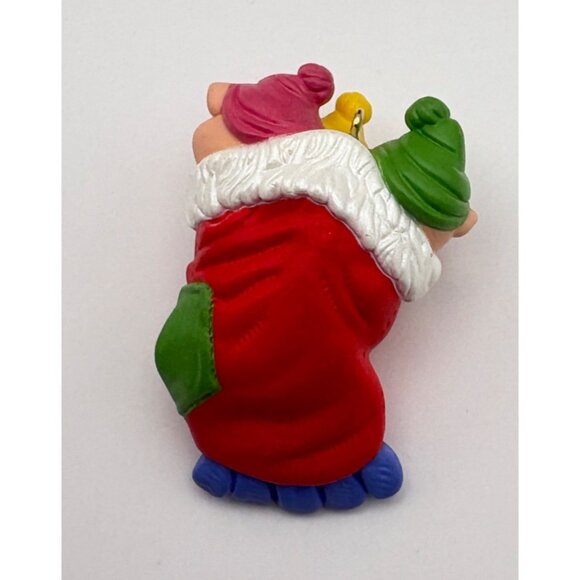 Hallmark Keepsake Three Little Piggies Christmas Ornament 1990 Pigs in Stocking - Picture 4 of 8